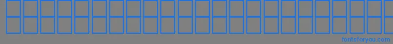 フォントAlMujahedClassic – 灰色の背景に青い文字