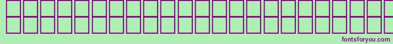 AlMujahedClassic Font – Purple Fonts on Green Background