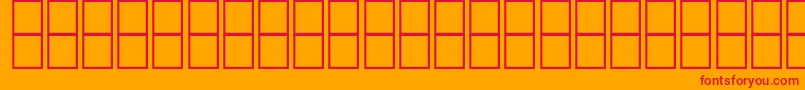 AlMujahedClassic Font – Red Fonts on Orange Background