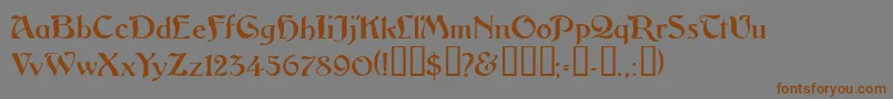 Vitoriossk Font – Brown Fonts on Gray Background