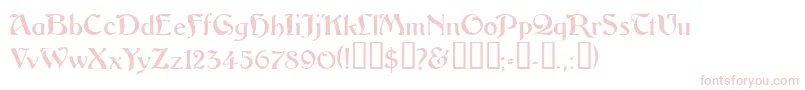 Vitoriossk Font – Pink Fonts on White Background