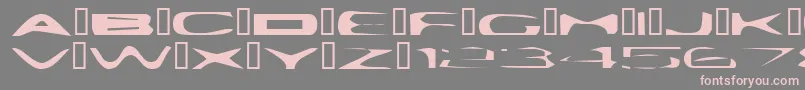 Шрифт PlattmaskNormal – розовые шрифты на сером фоне