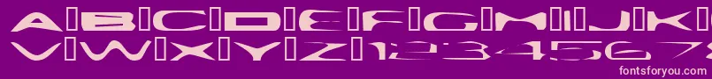 fuente PlattmaskNormal – Fuentes Rosadas Sobre Fondo Morado