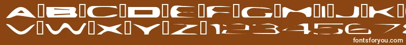 fuente PlattmaskNormal – Fuentes Blancas Sobre Fondo Marrón
