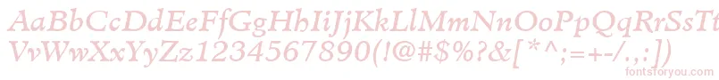 MinisterLtBookItalic Font – Pink Fonts