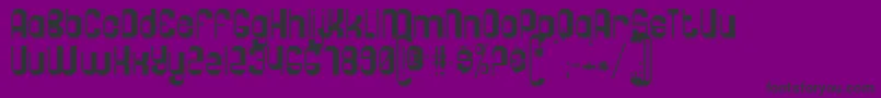 Pogo Font – Black Fonts on Purple Background