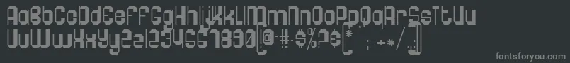 Czcionka Pogo – szare czcionki na czarnym tle