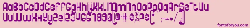 Pogo Font – Purple Fonts on Pink Background