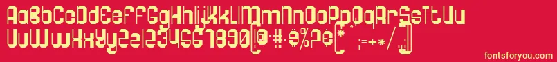 Pogo Font – Yellow Fonts on Red Background