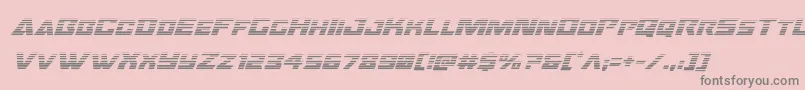 Oceanicdriftgradital Font – Gray Fonts on Pink Background