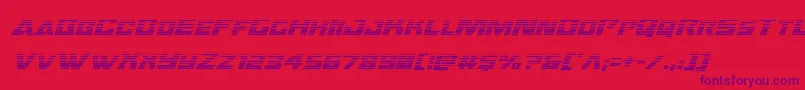 Oceanicdriftgradital-Schriftart – Violette Schriften auf rotem Hintergrund
