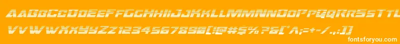 Oceanicdriftgradital Font – White Fonts on Orange Background