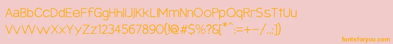Armatahl Font – Orange Fonts on Pink Background