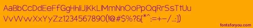 Armatahl Font – Purple Fonts on Orange Background