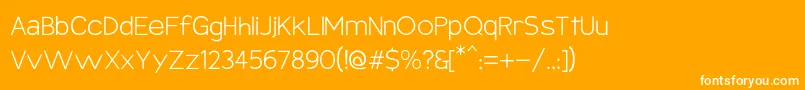 Armatahl Font – White Fonts on Orange Background