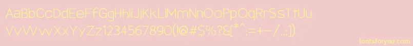 Armatahl-Schriftart – Gelbe Schriften auf rosa Hintergrund