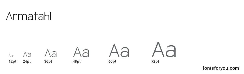 Armatahl Font Sizes