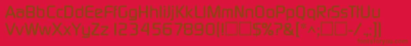 Шрифт DicotmediumRegular – коричневые шрифты на красном фоне
