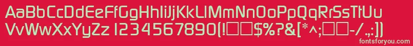 DicotmediumRegular Font – Green Fonts on Red Background