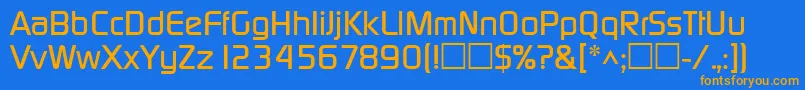 Saiba mais sobre a fonte DicotmediumRegular Fonte DicotmediumRegular – fontes laranjas em um fundo azul
