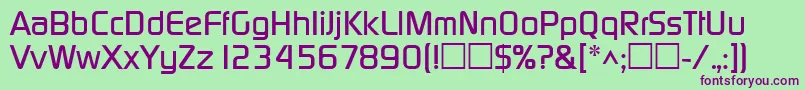 DicotmediumRegular Font – Purple Fonts on Green Background