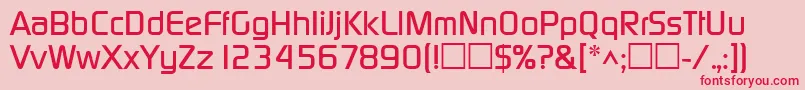 DicotmediumRegular Font – Red Fonts on Pink Background