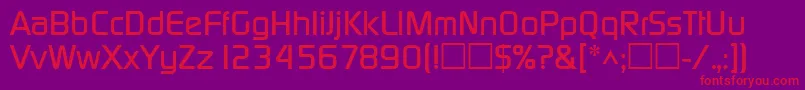 Шрифт DicotmediumRegular – красные шрифты на фиолетовом фоне