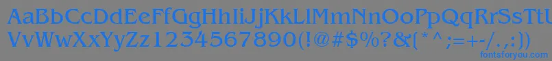 BenguiatCyrillic Font – Blue Fonts on Gray Background