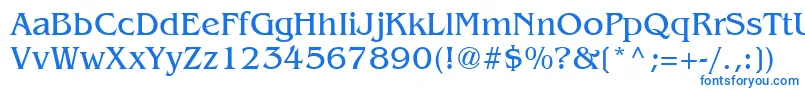 Шрифт BenguiatCyrillic – синие шрифты