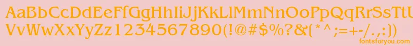 BenguiatCyrillic Font – Orange Fonts on Pink Background
