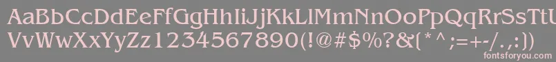 BenguiatCyrillic Font – Pink Fonts on Gray Background