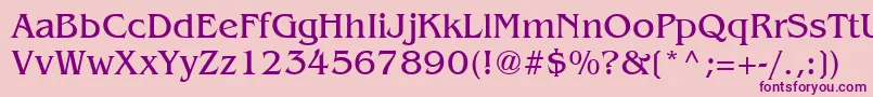 Шрифт BenguiatCyrillic – фиолетовые шрифты на розовом фоне