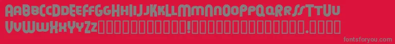 Feuen ffy-Schriftart – Graue Schriften auf rotem Hintergrund