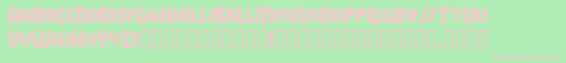 Feuen ffy Font – Pink Fonts on Green Background