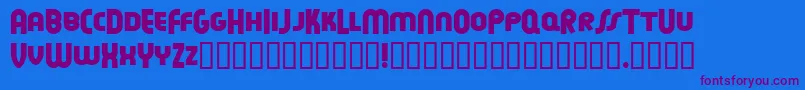 Feuen ffy Font – Purple Fonts on Blue Background