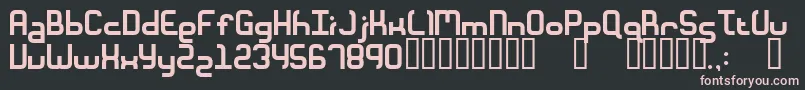 Macaroni Font – Pink Fonts on Black Background