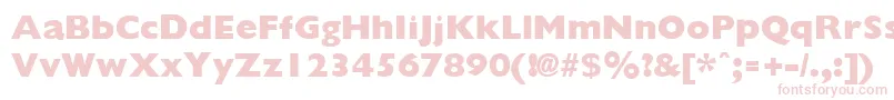 Шрифт GiliganextraboldRegular – розовые шрифты на белом фоне
