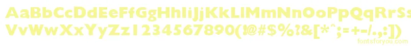 Шрифт GiliganextraboldRegular – жёлтые шрифты