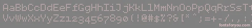 Bpdots Font – Pink Fonts on Gray Background