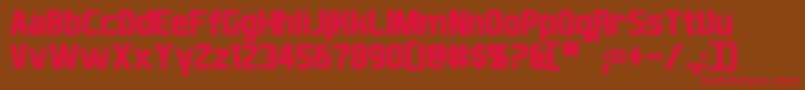 Xball Font – Red Fonts on Brown Background