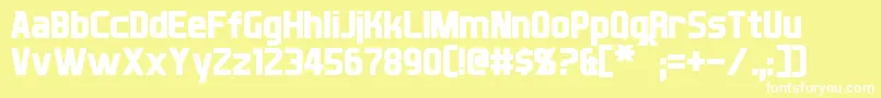 Xballフォントについての詳細 フォントXball – 黄色い背景に白い文字