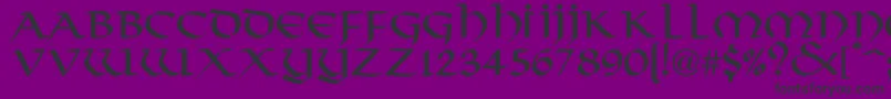 PlinkyNormal Font – Black Fonts on Purple Background
