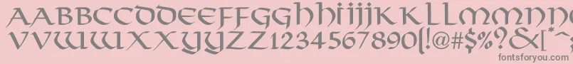 PlinkyNormal Font – Gray Fonts on Pink Background