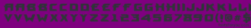 フォントProunbookcBold – 紫の背景に黒い文字