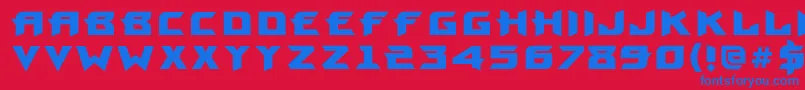 ProunbookcBold Font – Blue Fonts on Red Background