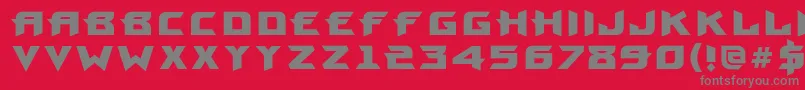 ProunbookcBold Font – Gray Fonts on Red Background