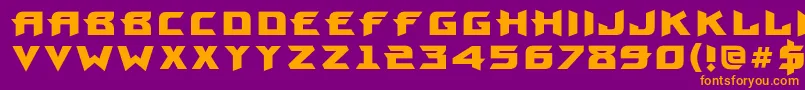 ProunbookcBold Font – Orange Fonts on Purple Background