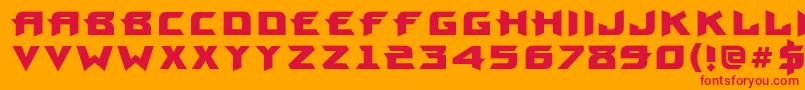 ProunbookcBold Font – Red Fonts on Orange Background