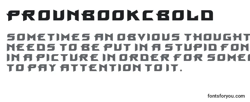 Обзор шрифта ProunbookcBold
