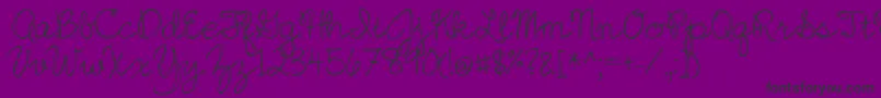 fuente JazzEssay – Fuentes Negras Sobre Fondo Morado